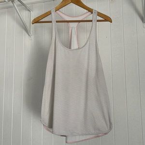 Lululemon 105 F Singlet in Heathered White Size 10